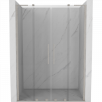 Mexen Velar L Duo stumdomos du&scaron;o durys 160 cm, skaidrios, &scaron;lifuotas nikelis - 871-160-003-02-97