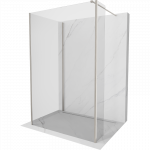 Mexen Kioto du&scaron;o sienelė Walk-in 90 x 80 x 30 cm, skaidri, &scaron;lifuotas nikelis - 800-090-080-221-97-00-030