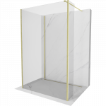 Mexen Kioto du&scaron;o pertvara Walk-in 130 x 95 x 40 cm, skaidrus, auksinės &scaron;lifuotos - 800-130-095-221-55-00-040