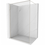 Mexen Kioto-F du&scaron;o sienelė Walk-in su rėmeliu 130 x 202 cm, 8 mm skaidri, &scaron;epečiu nikelis - 800-130-104-97-00