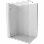 Mexen Lunar du&scaron;o sienelė Walk-in kairinė 130 x 200 cm, permatoma 8 mm, chromas - 830-130-000-01-00-L