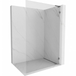 Mexen Lunar L du&scaron;o siena Walk-in de&scaron;inė 100 x 200 cm, skaidri 8 mm, &scaron;lifuota ginklo pilka - 830L-100-000-66-00-P