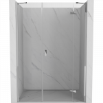 Mexen Mist-H de&scaron;inės atveriamos du&scaron;o durys, 160 cm, skaidrios, chromuotos - 8A5-160-001-01-00-P