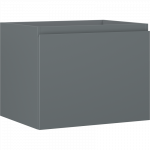 Mexen Orio vonios kambario spintelė po praustuvu 60 cm, 1 stalčius, matinė grafito spalva - 91A10-06047-1-BF66