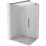 Mexen Rox L stumdomosios du&scaron;o durys 100 x 75 cm, skaidrios, ginklų pilko &scaron;vytuoklio - 8C2L-100-075-66-00