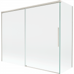 Mexen Rox dviejų durų du&scaron;o sienelė, stumdoma 190 + 80 x 150 cm, skaidri, &scaron;lifuotas nikelis - 8C9-190-080-97-00