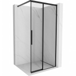 Mexen Rox Du&scaron;o pertvara Walk-in de&scaron;inė 95 x 200 cm, juodas rėmelis 8 mm, juoda - 8C2-095-003-70-70-P