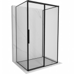 Mexen Rox-3S trijų sienų slankiojantys du&scaron;o kabina de&scaron;inė 110 x 90 cm, juodas rėmas, juodas - 8C2-110-090-70-70-3S-P