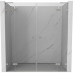 Mexen Lunar L Duo atveriamos du&scaron;o durys 190 cm, skaidrios, &scaron;lifuotas nikelis - 834DL-190-000-97-00