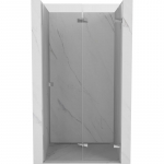 Mexen Lunar-F sulankstomos du&scaron;o durys, de&scaron;inės, 55 cm, skaidrios, chromuotos - 836-055-000-01-00-P