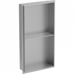 Mexen X-Wall-NR ni&scaron;inė lentyna be apvado su lentyna 60 x 30 cm, inox - 1911603010S