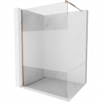 Mexen Kioto du&scaron;o siena Walk-in 100 x 200 cm, skaidri/matinė 8 mm, rožinis auksas - 800-100-101-60-35