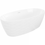 Mexen Olea laisvai stovinti vonia, modelis 170 x 80 cm, balta, baltas perpildymo - 52821708000-20