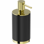 Mexen Triv stovimas muilo dozatorius, juodas/auksinis - 70A33059-50B