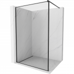 Mexen Kioto du&scaron;o sienelė Walk-in 60 x 200 cm, juodas rėmas 8 mm, juoda - 800-060-101-70-70