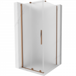 Mexen Velar stumdomasis du&scaron;o kabinas 120 x 120 cm, matinės, rožinis auksas - 871-120-120-31-60