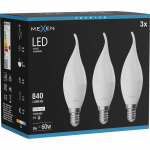 Mexen Nova 3x LED lemputė liepsnelė E14, C37, 8W, Neutrali - 4000K, 840 lm - L106-E14-0840-01x03