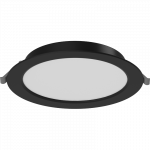 Mexen LDRR lubose lubų LED panelė, įleidžiama, fi 17 cm, 12W, &Scaron;alta - 6500K, 960 lm, juoda - L210-017-1265-70