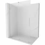Mexen Velar stumdoma du&scaron;o sienelė Walk-in 160 x 200 cm, matinė 8 mm, &scaron;ukuotas nikelis - 871-160-000-33-97