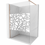 Mexen Kioto du&scaron;o siena Walk-in 90 x 200 cm, baltas ra&scaron;tas 8 mm, &scaron;lifuotas varis - 800-090-101-65-85