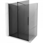 Mexen Velar stumdomos Walk-in du&scaron;o sienelės 130 x 200 cm, grafitas 8 mm, juoda - 871-130-000-43-70