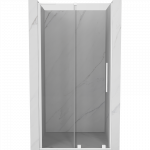 Mexen Velar L stumdomos du&scaron;o durys 100 cm, skaidrios, baltos - 871-100-003-01-20