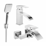 Mexen Libra R62 vonios rinkinys, chromas - 745103R62-00