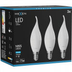 Mexen Nova 3x LED lemputė liepsnelė E14, C37, 10W, &Scaron;alta - 6500K, 1055 lm - L106-E14-1065-01x03