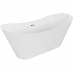 Mexen Celia vonia, laisvai pastatoma 170 x 75 cm, balta, &scaron;lifuotas nikelis - 52331707500-97