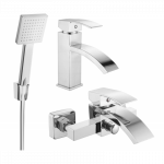 Mexen Libra R45 vonios komplektas, chromas - 745103R45-00