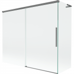 Mexen Rox L vonios ekrano 2-durų stumdomas 180 + 80 x 150 cm, skaidrus, &scaron;aunus metalas - 8C9L-180-080-95-00