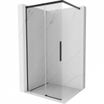 Mexen Rox du&scaron;o siena Walk-in 120 x 200 cm, skaidri 8 mm, juoda - 8C2-120-003-70-00