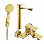 Mexen Royo R40 vonios komplektas, auksinis - 72213R40-50