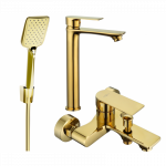 Mexen Royo R62 vonios komplektas, auksinis - 72213R62-50