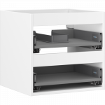 Mexen Box-A korpus spintelės po praustuvu 50 cm, 2 stalčiai, baltas matinis - 91AX0-0500-470-2-01