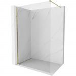 Mexen Kioto-X du&scaron;o siena Walk-in 80 x 200 cm, skaidri 10 mm, auksinė - 800-080-101-50-00-X