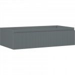 Mexen Rivel vonios spintelė po praustuvu 90 cm, 1 stalčius, rifliuota, matinė grafito spalva - 91A20-09023-1-BF66