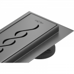 Mexen Flat 360&deg; M18 sukamasis linijinis nutekėjimas 100 cm, &scaron;epečiuotas ginklų pilkas - 1E23100-40