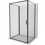 Mexen Exo-3S 3 sienų du&scaron;o kabina 70 x 75 cm, skaidri, juoda - 8181-070-075-70-00-3S