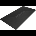Mexen Toro stačiakampis du&scaron;o padėklas SMC 180 x 90 cm, juodas, juoda uždanga - 43709018-B