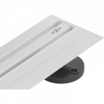 Mexen Flat 360&deg; Slim sukamasis linijinis nutekėjimas 140 cm, baltas - 1241140