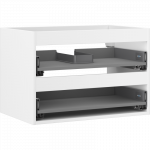 Mexen Box-A korpus praustuvo spintelės 70 cm, 2 stalčiai, balta matinė - 91AX0-0700-470-2-01