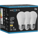 Mexen Nova 3x LED lemputė E27, G45, 10W, &Scaron;ilta - 3000K, 1055 lm - L101-E27-1030-01x03