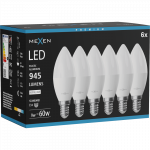 Mexen Nova 6x LED Lemputė E14, C37, 9W, Neutralus - 4000K, 945 lm - L102-E14-0940-01x06
