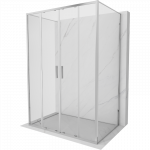 Mexen Exo-3S trijų sienelių du&scaron;o kabina 150 x 75 cm, skaidri, chromuota - 8152-150-075-01-00-3S