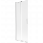 Mexen Velar vonios sienelė 2-jų dalių stumdomas 75 x 150 cm, &scaron;erk&scaron;nas, baltas - 896-075-000-31-20