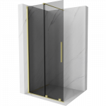 Mexen Velar stumdoma du&scaron;o siena Walk-in 85 x 200 cm, grafitas 8 mm, aukso &scaron;epetėlis - 871-085-000-43-55