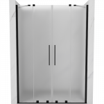 Mexen Velar Duo slankiojančios du&scaron;o durys 140 cm, matinės, juodos - 871-140-000-32-70