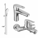 Mexen Kama DS05 vonios mai&scaron;ytuvų rinkinys, chromas - 72503DS05-00