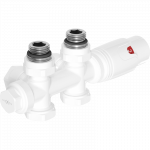 Mexen G00 termostatinis rinkinys kampinis/tiesus, Duplex, DN50, baltas - W908-900-20